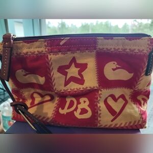 Dooney & Bourke red and yellow‎ small satchel